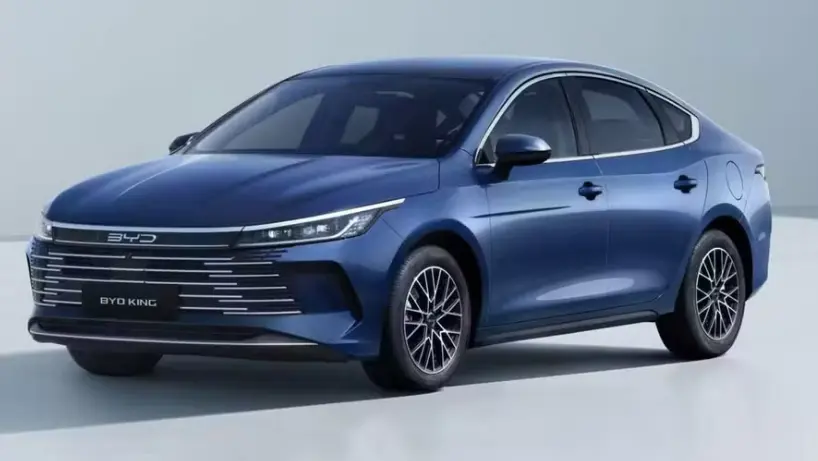 BYD King GS azul visto de frente