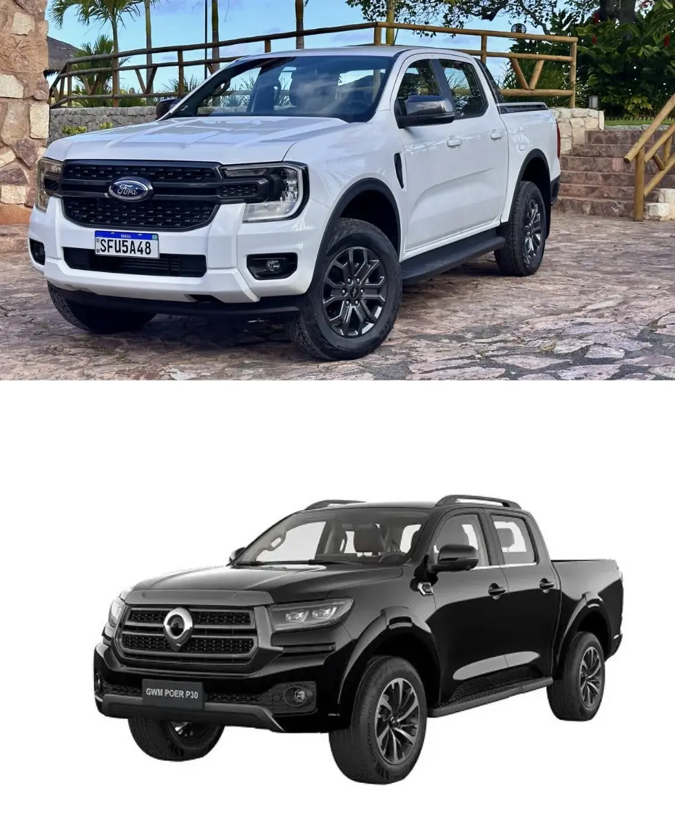 Montagem com GWM Poer P30 Trail e Ford Ranger Black