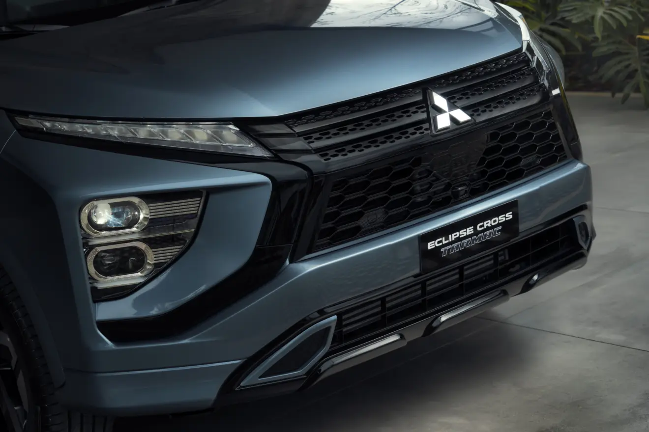 detalhe da dianteira do Mitsubishi Eclipse Cross Tarmac