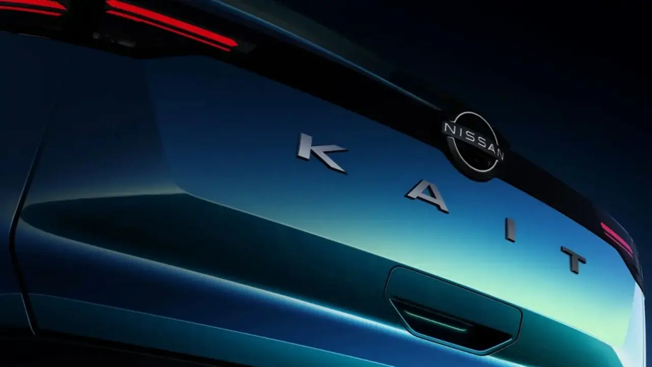 Nissan Kait teaser imagen da traseira