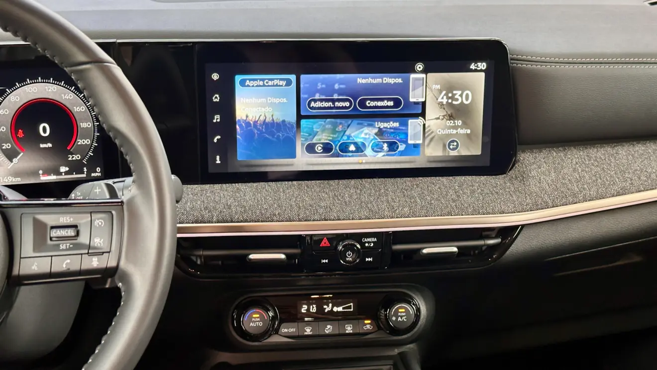 central multimídia Nissan Kicks Exclusive [Auto+ / João Brigato]