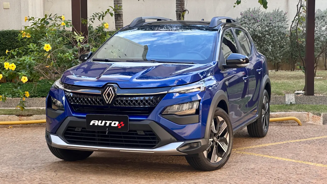 Renault Kardian Iconic azul de dianteira