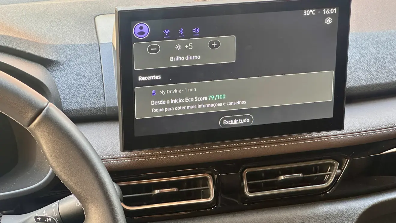 central multimídia nova Renault Kardian Iconic