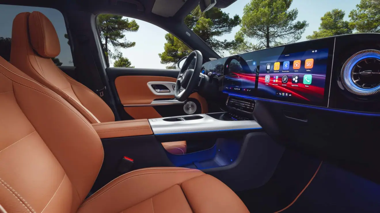 Interior do Mercedes-Benz GLB de nova geração 2027