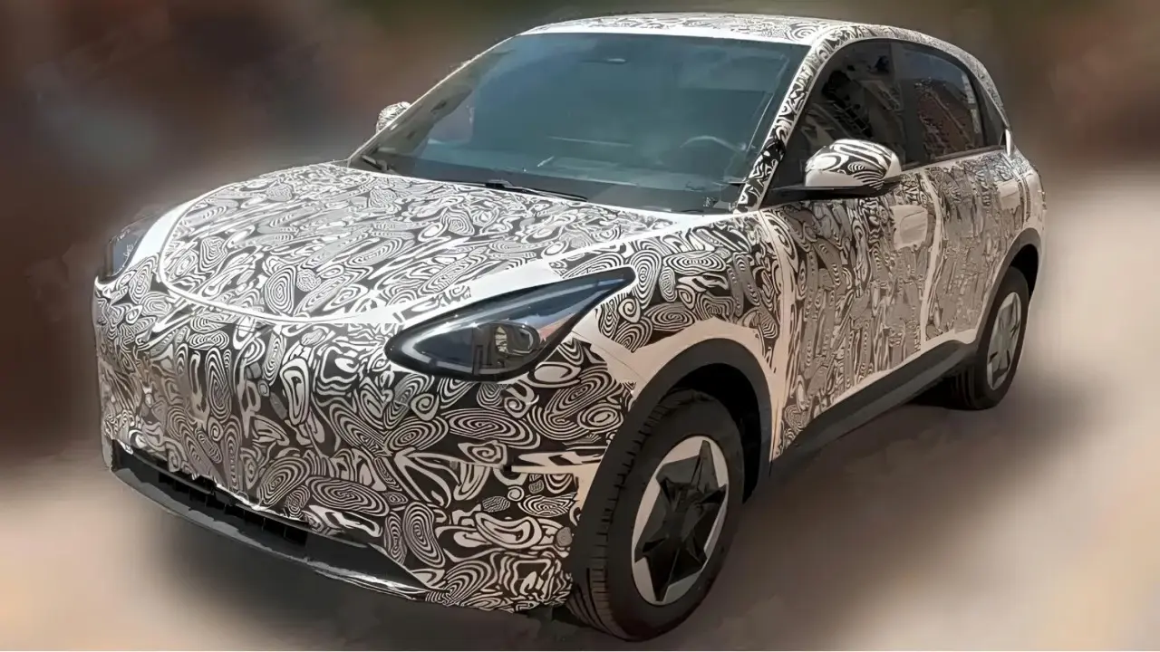 Geely EX2 atualizado China flagra em testes exterior