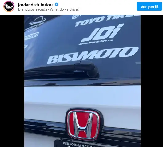 Pedais de embreagem, freio e acelerador da minivan Honda Odyssey Type R