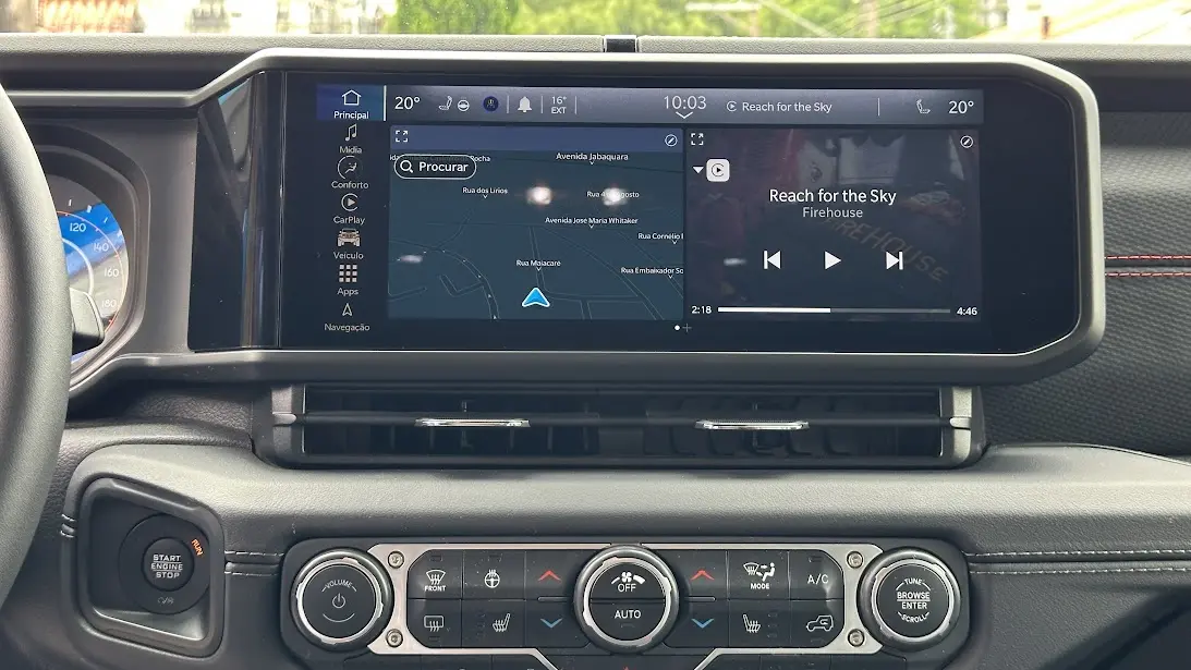 Novo multimídia do Jeep Gladiator Rubicon 