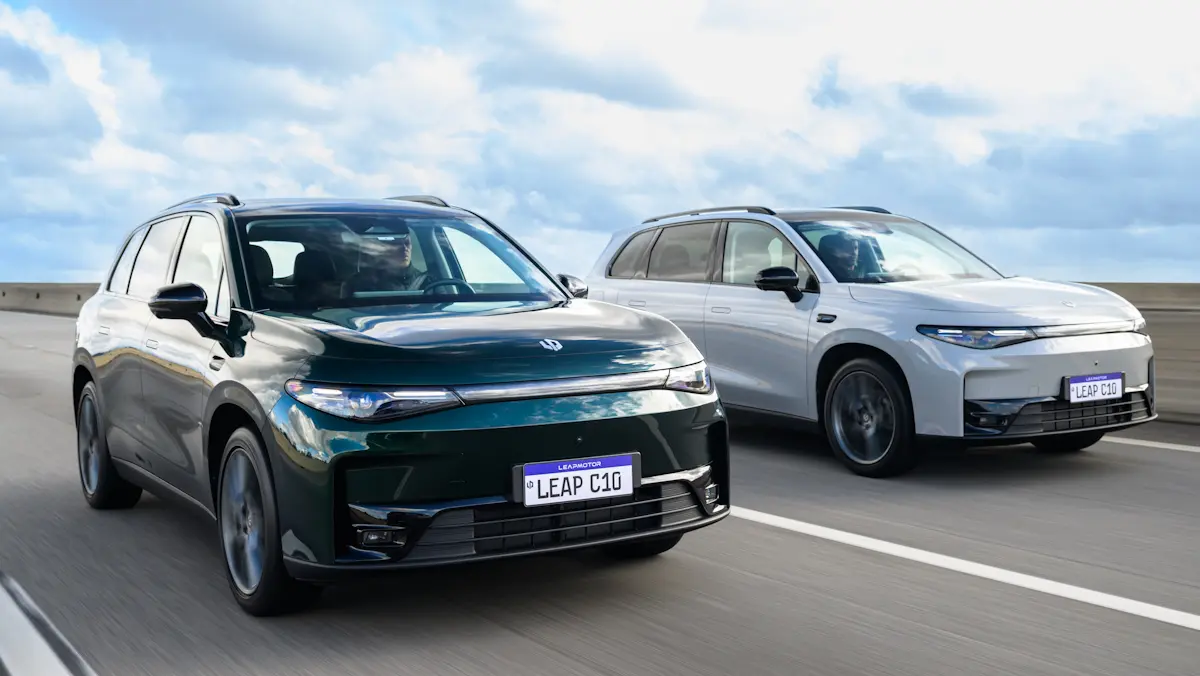 Leapmotor C10 verde e cinza