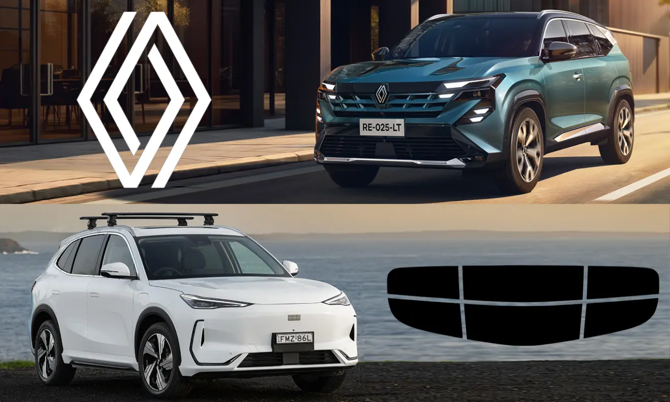 Renault Boreal e Geely EX5 [divulgação]