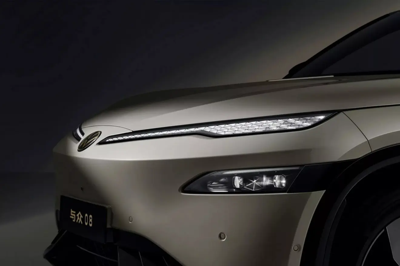 Detalhe dos faróis do Novo SUV Volkswagen Anhui ID.Unyx