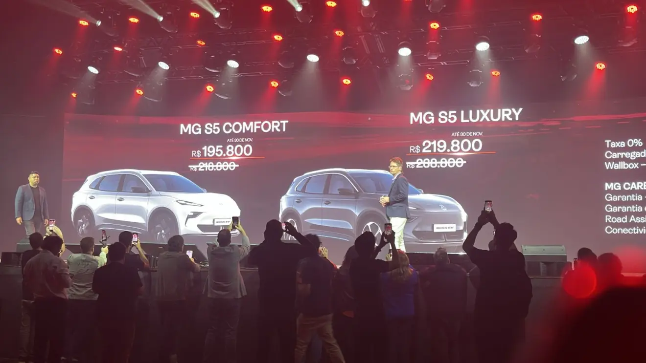 MG S5 no Salão do Automóvel
