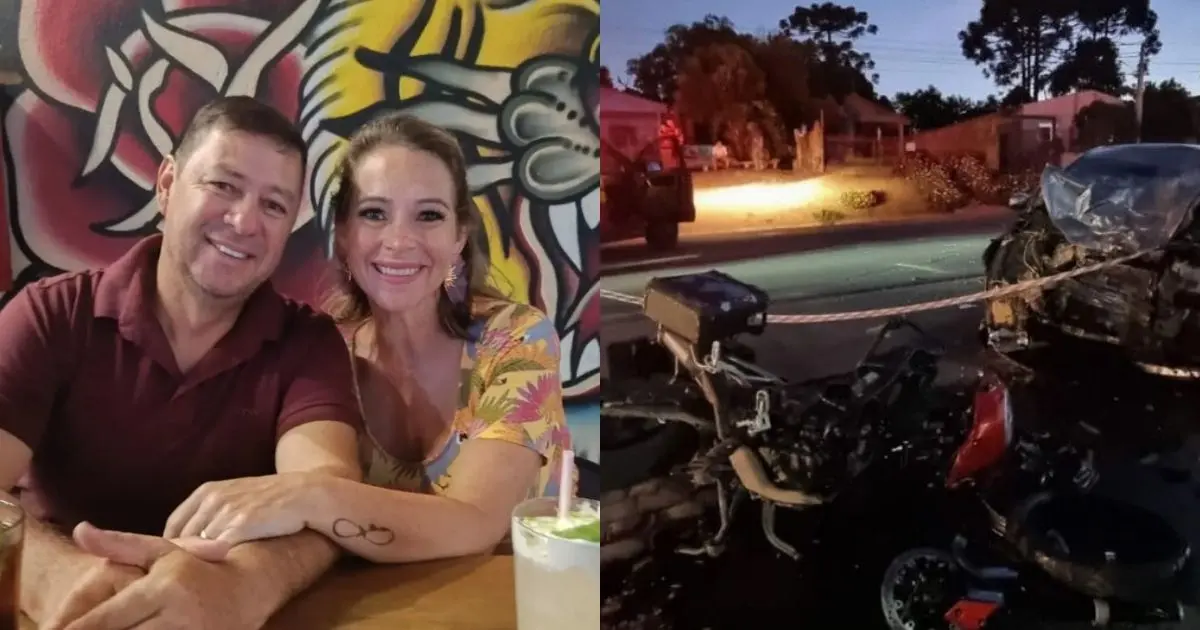 montagem com vítimas fatais e acidente na BR-280