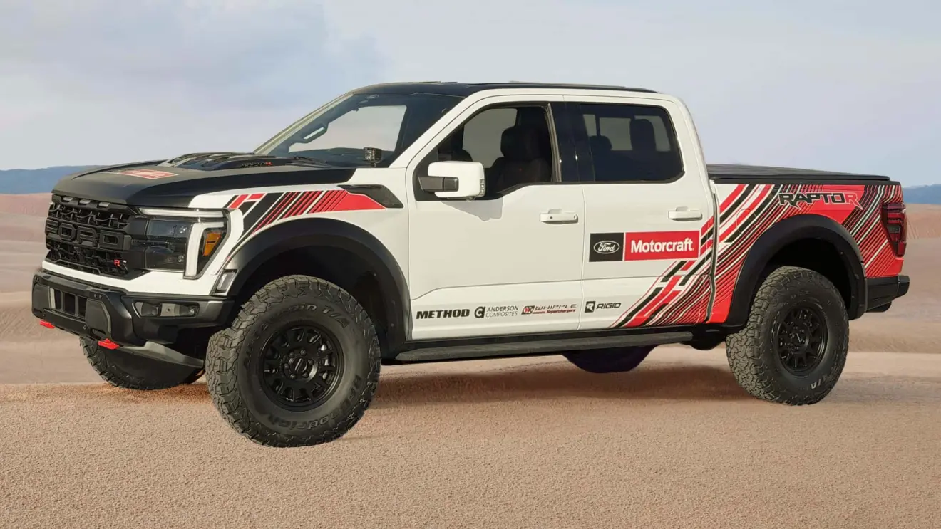 Conceito especial da Ford F-150 Raptor R vista de frente