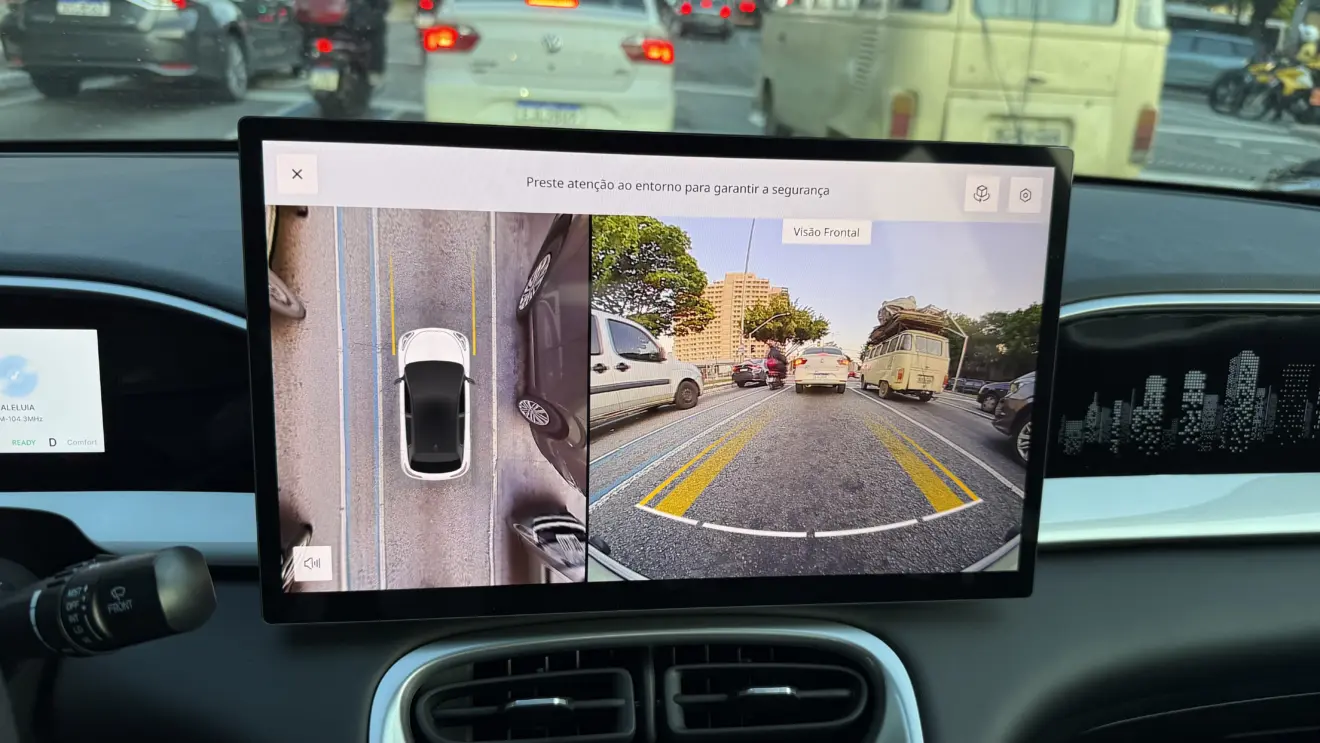 Câmeras ligadas do Geely EX2 Max