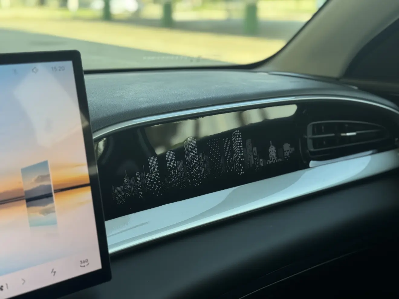 detalhe de acabamento do Geely EX2 Max