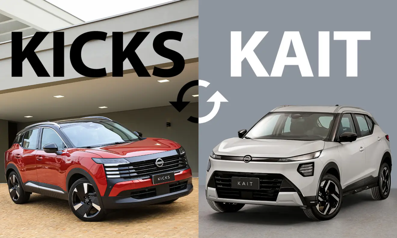 Nissan Kicks e Kait [divulgação]