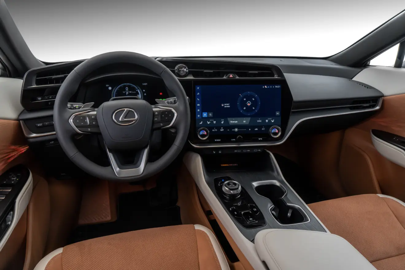 Painel do Lexus RZ 500e