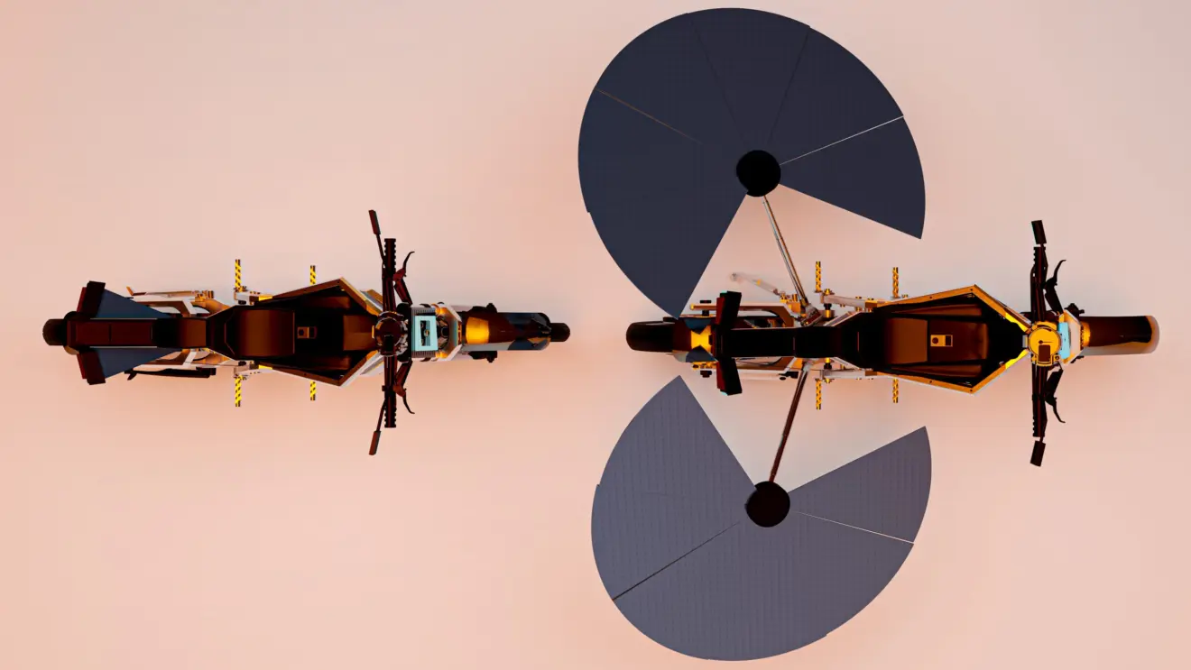 Moto elétrica recarregável com energia solar SOLARIS® montada com os painéis fotovoltaicos