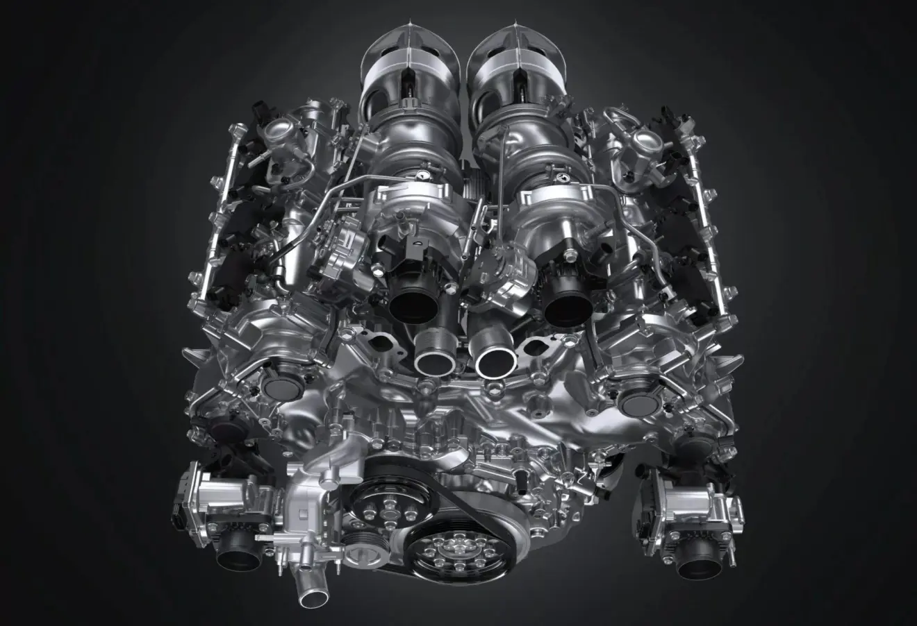 Motor V8 4.0 biturbo do novo esportivo da Toyota, o GR GT