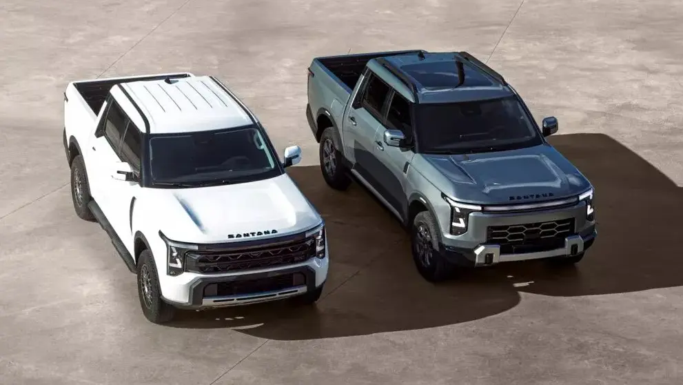 Santana 400D e 400 PHEV vistas de cima