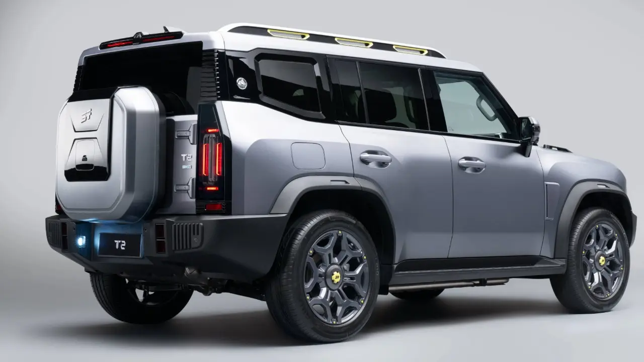 Jetour T2 estático de traseira