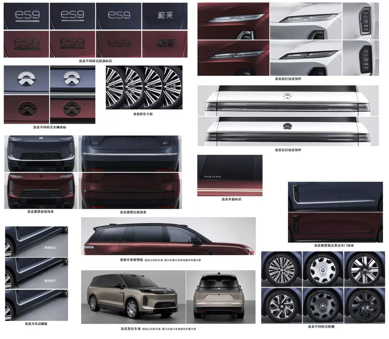 Detalhes do Novo SUV elétrico chinês Nio ES9