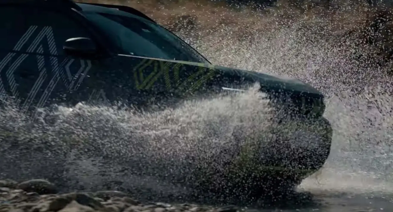 Detalhe da dianteira do novo SUV Renault Duster 2027