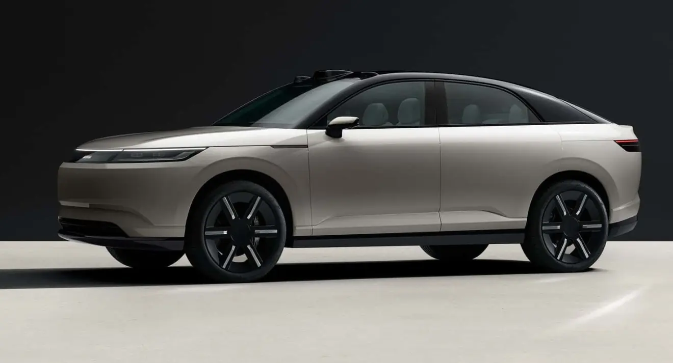 Protótipo do SUV da Afeela parado de lateral