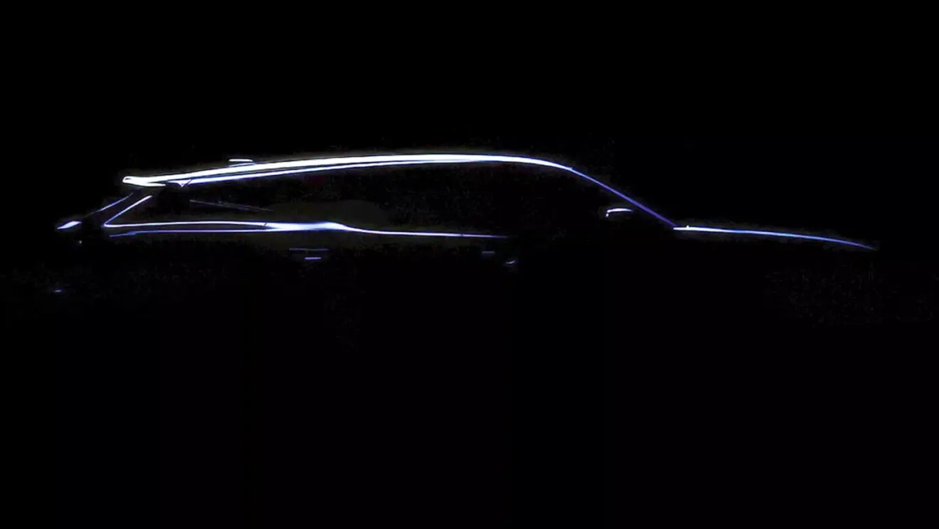 Novo Renault Filante visto de lado e com fundo escuro