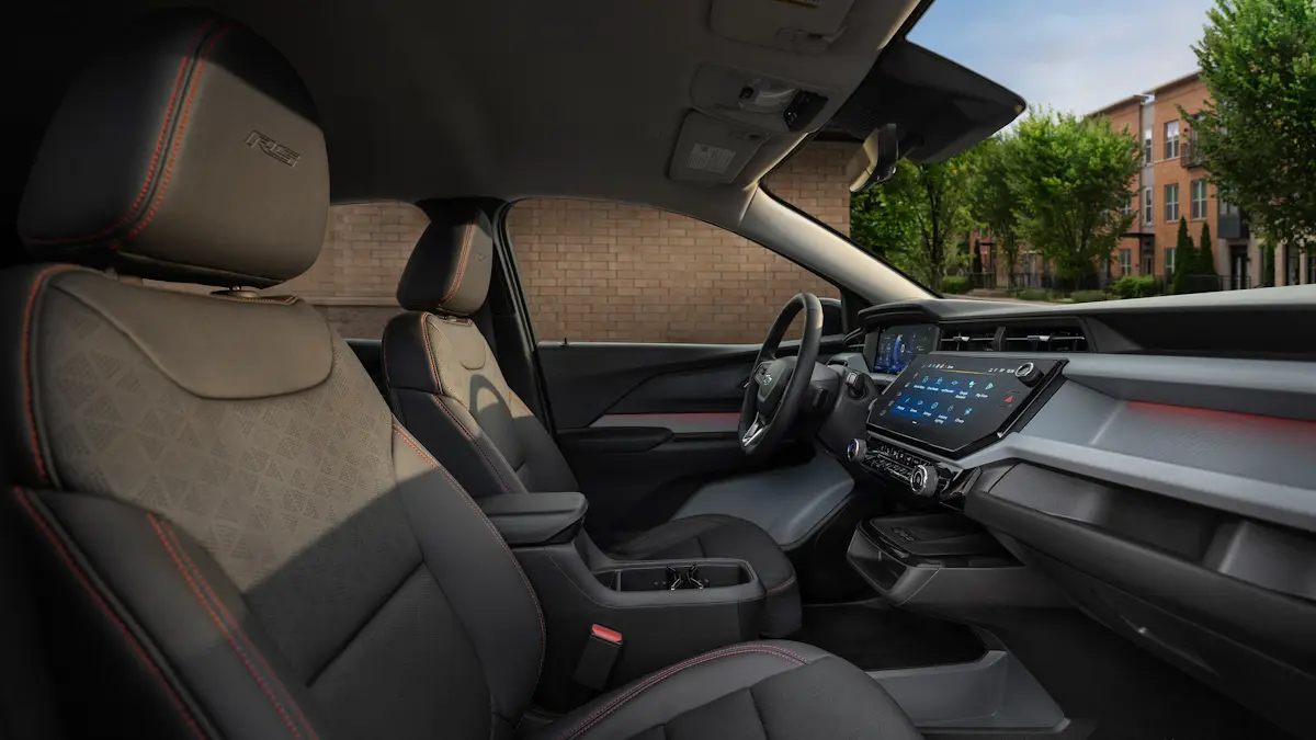 Bolt RS interior with red stiching detail