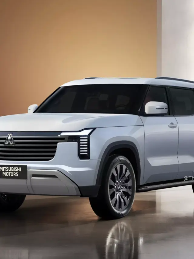 Mitsubishi Pajero projeção branco estático 2026