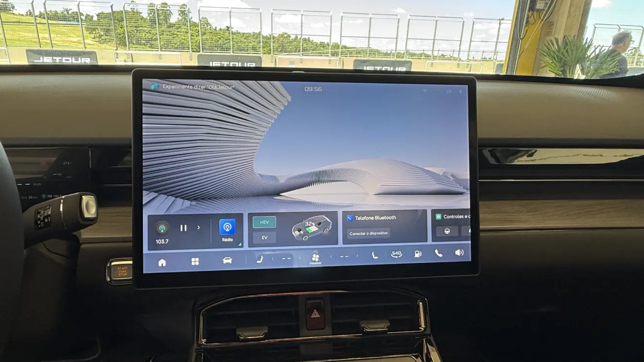 central multimídia ligada do Jetour S06 Premium