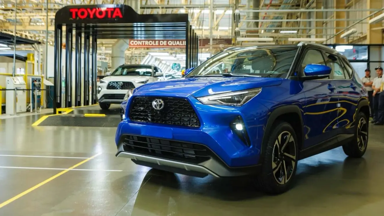 Toyota Yaris Cross na fábrica da Toyota em Sorocaba (SP)