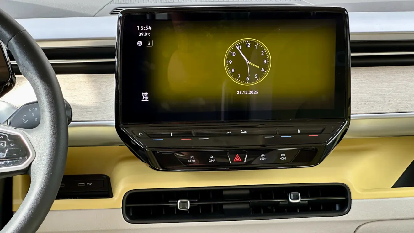 central multimídia kombi elétrica volkswagen id.buzz