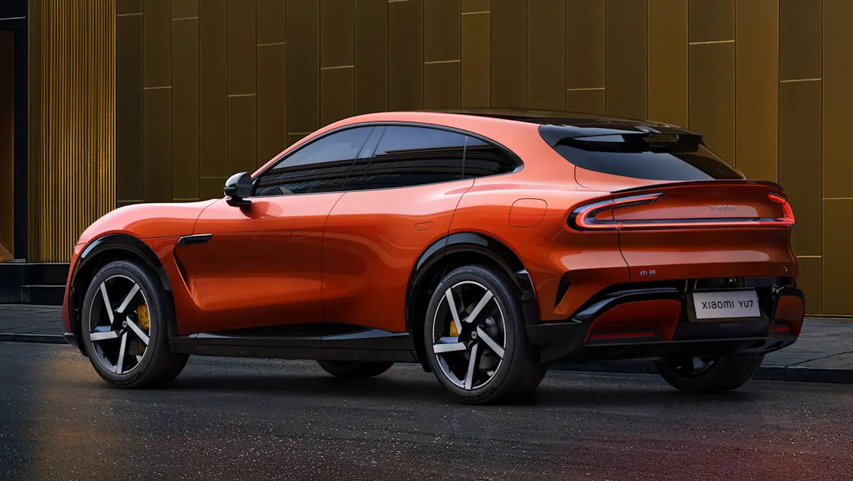 Xiaomi YU7 laranja de traseira