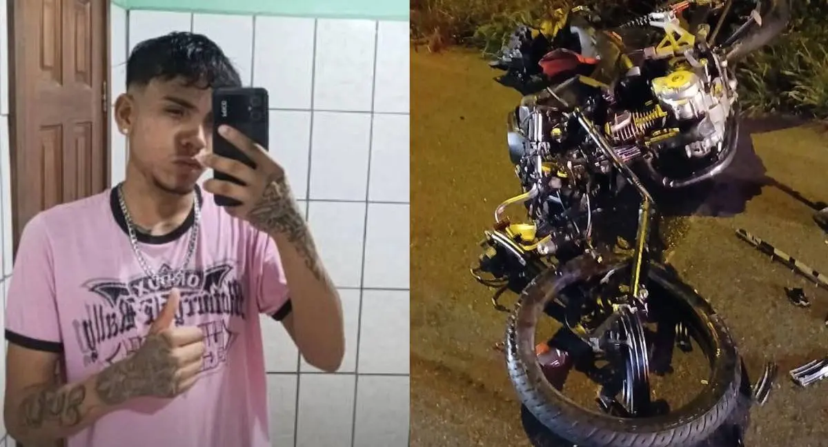 Jovem morre em acidente de motocicleta