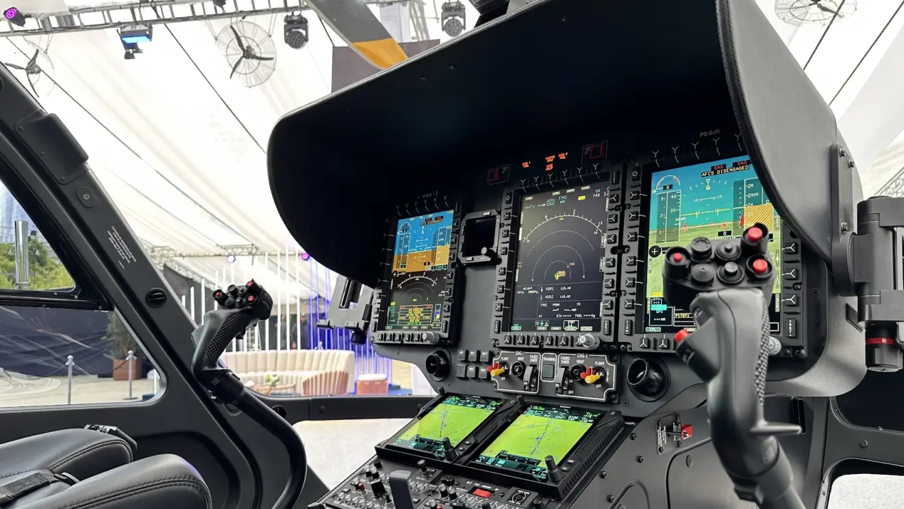 Glass Cockpit do Airbus ACH145 Mercedes-Benz