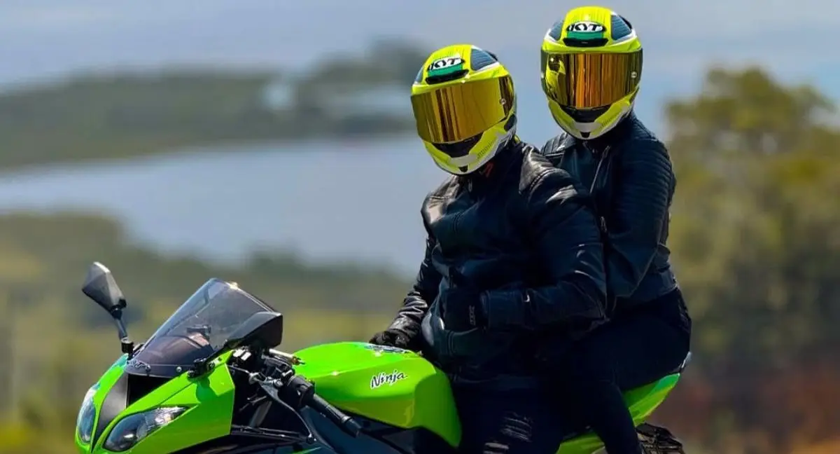 Acidente com casal de motociclistas 