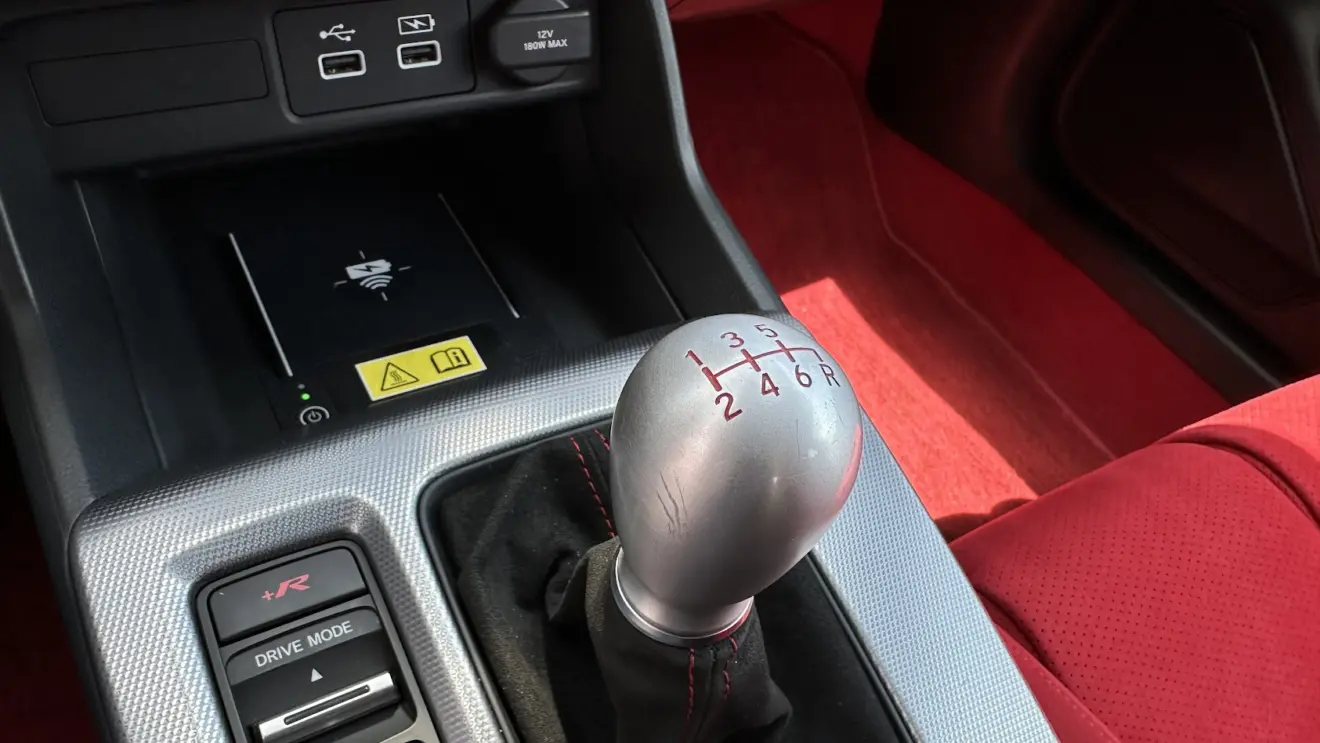Alavanca de câmbio do Honda Civic Type R 