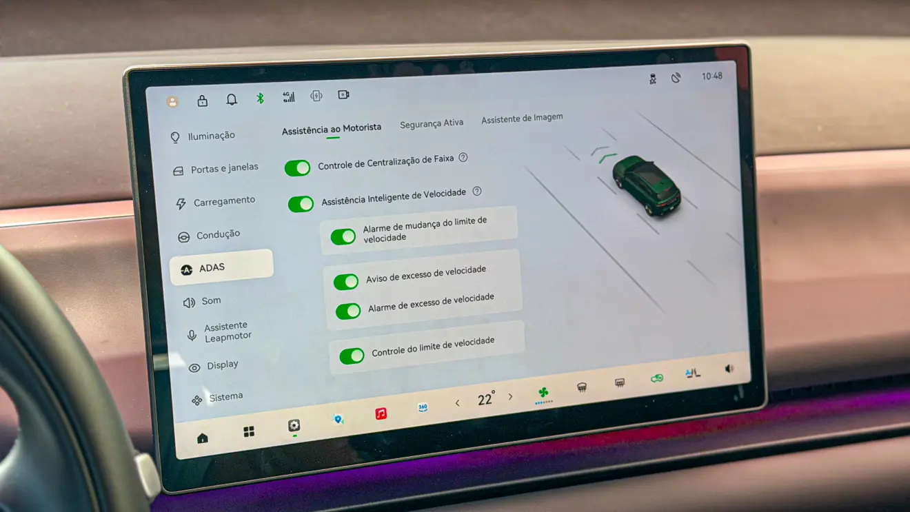 Interior do Leapmotor C10 BEV