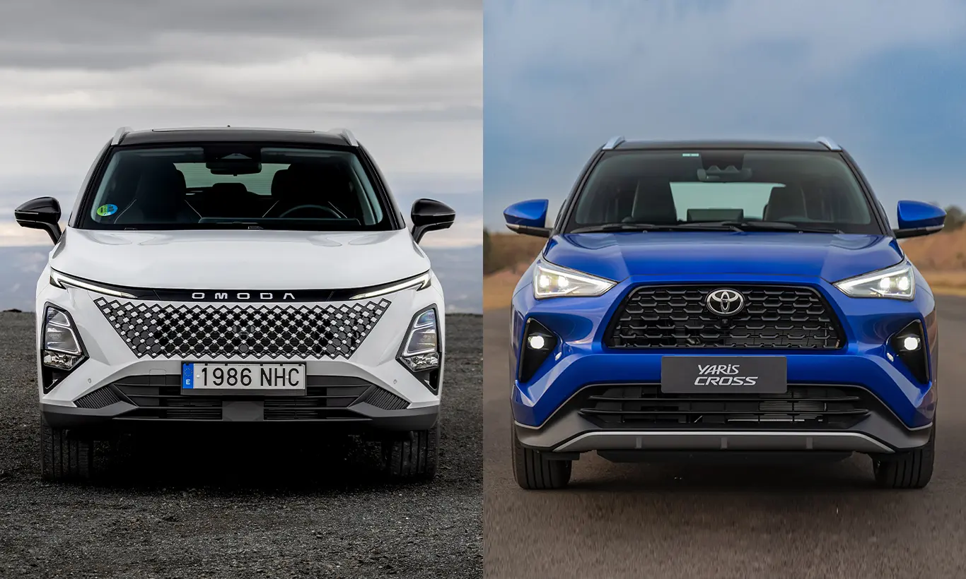 Omoda 5 HEV e Toyota Yaris Cross Hybrid