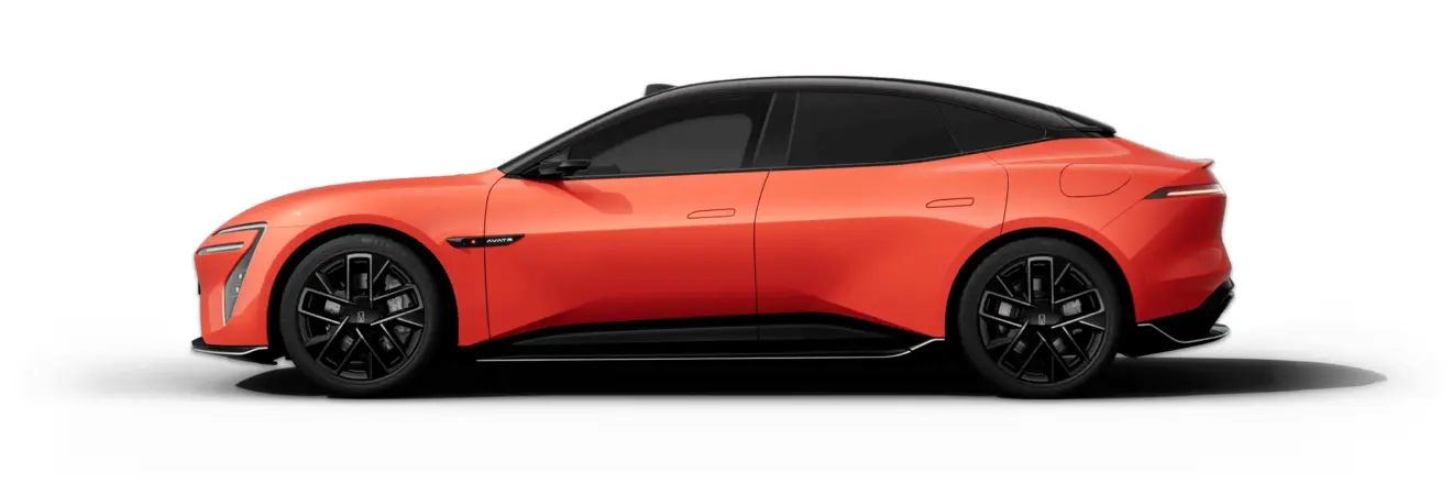 CAOA Changan Avatr 06 laranja visto de lado