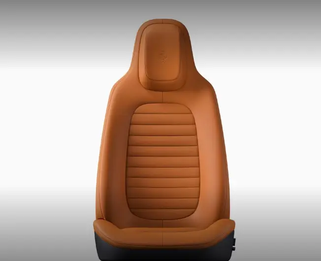 banco do carro elétrico da Ferrari