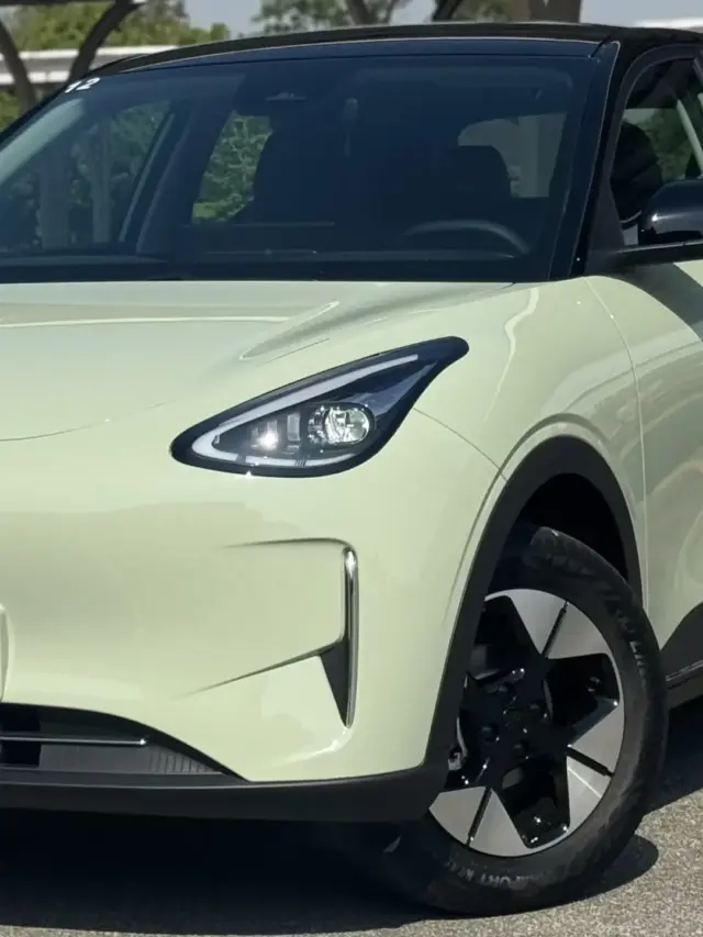 Geely EX2 Max verde visto de frente