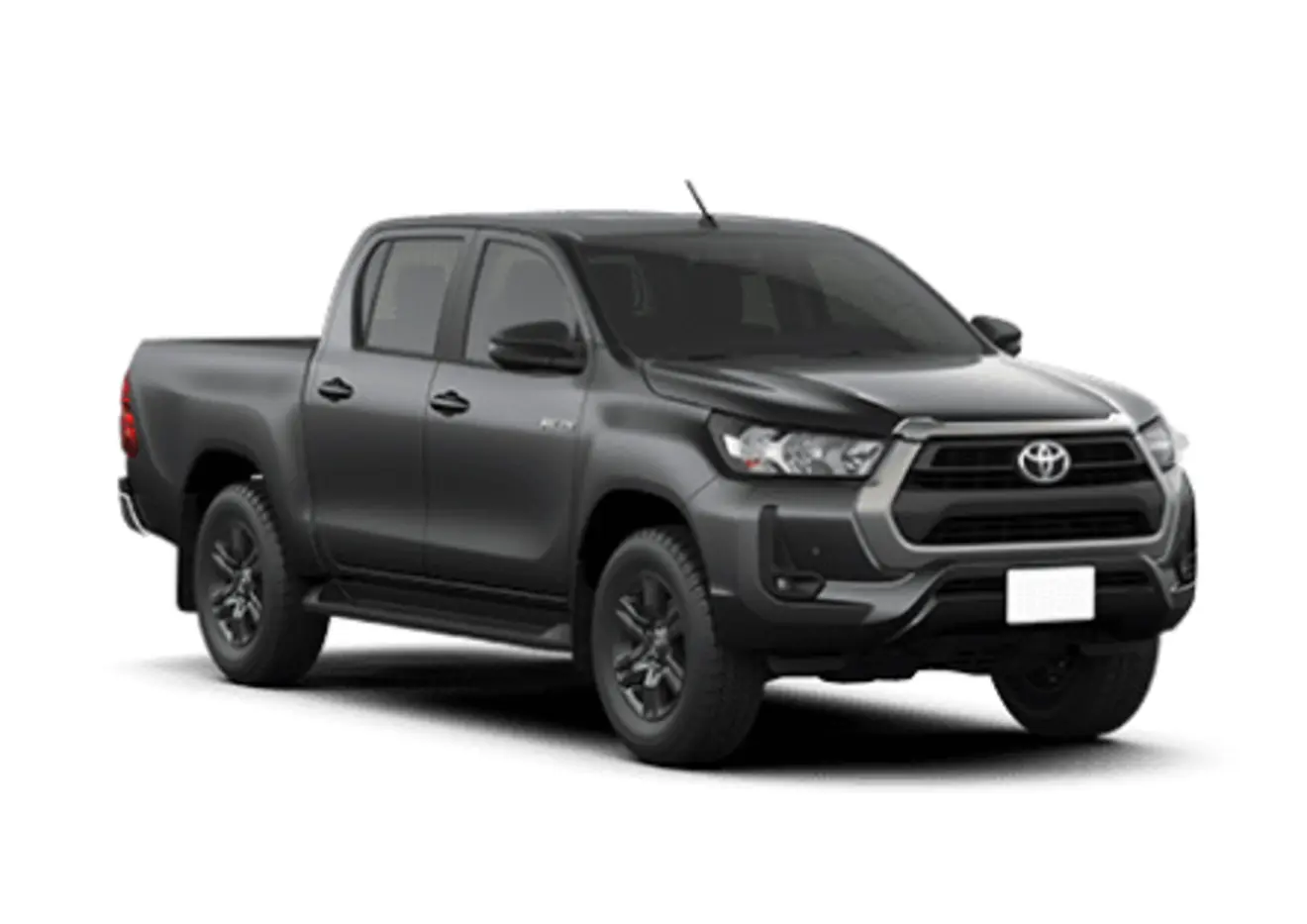 Toyota Hilux SR cinza vista de frente