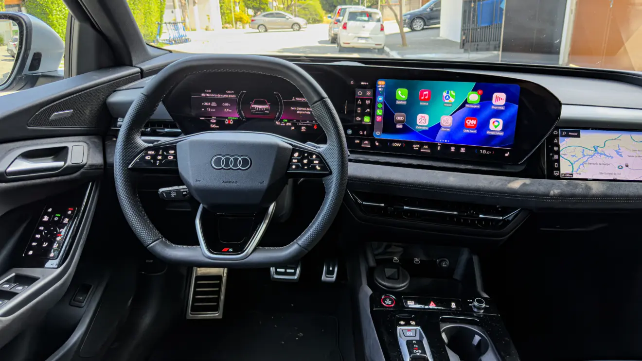 Audi SQ6 e-tron interior para avaliação