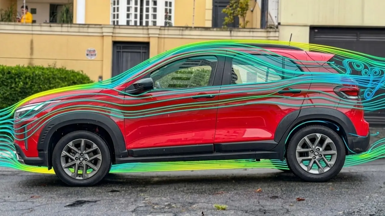 Coeficiente aerodinâmico do Fiat Pulse