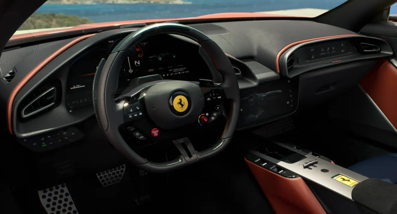 Interior da Ferrari Amalfi Spider 