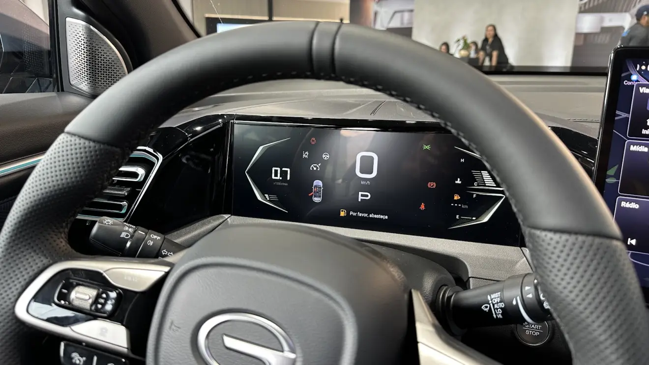 Quadro de instrumentos digital do GAC GS3 Elite 