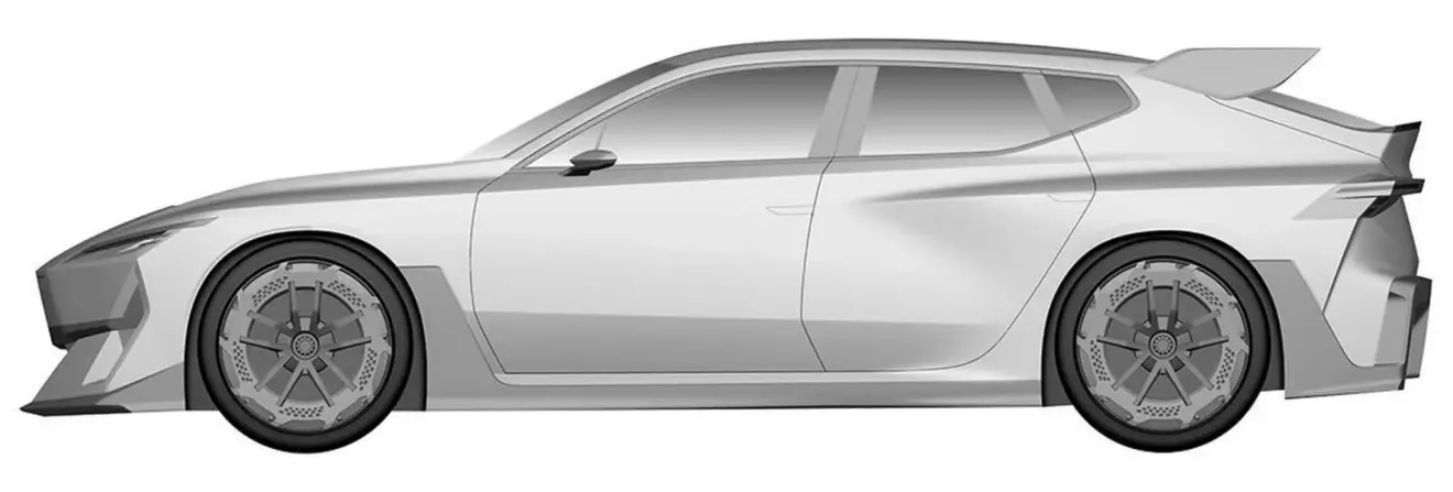 Patente do novo modelo da Subaru de lateral